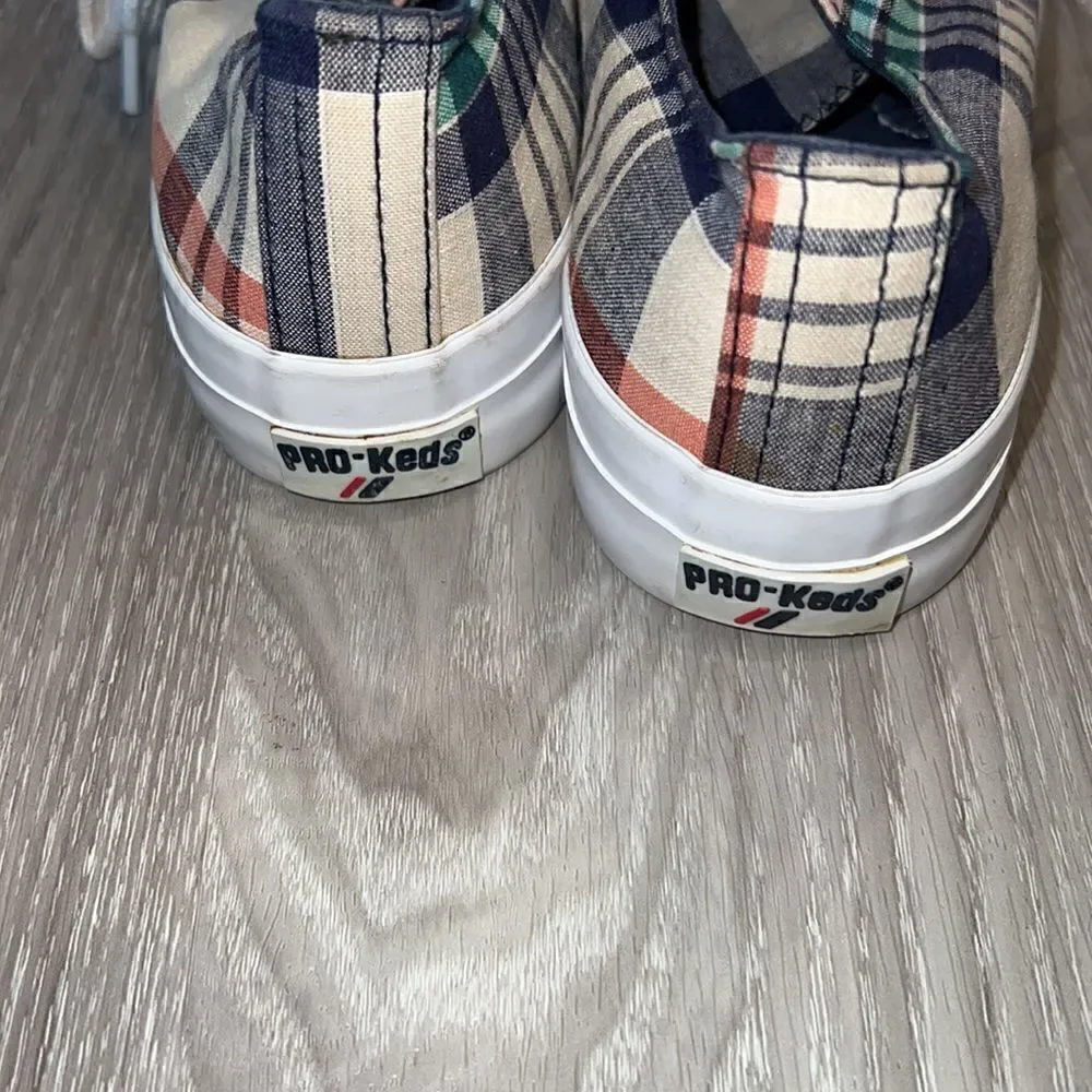 Pro Ked's- Men's Royal Lo- plaid